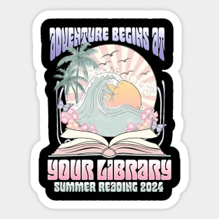 Adventure Begins At Your Library Summer Reading 2024 Sticker